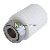 Переход с накидной гайкой 32 х 3/4" ВР для полипропиленовой трубы Pilsa
