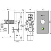 Сифон Alcaplast APS3P для стиральной машины (Алкапласт)