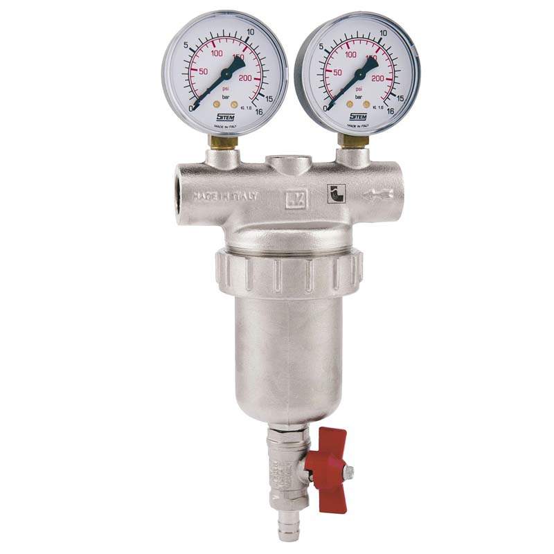 Фильтр промывной с двумя манометрами Itap 1