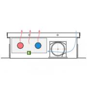 Внутрипольный конвектор Eva KB 258-65-2250 с принудительной конвекцией (конвекторы Ева)