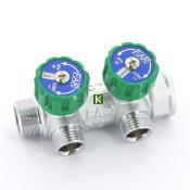 Коллектор для воды с вентилями FAR FK 3821 3412 2 выхода