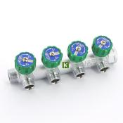 Коллектор для воды с вентилями FAR FK 3824 3412 4 выхода