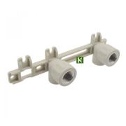 Настенный угольник двойной FV-Plast для смесителя 20х1/2"