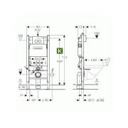 Инсталляция Geberit Duofix Delta Платтенбау 458.122.21.1 Геберит