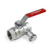 Шаровой кран Giacomini R250SX005 со сливом (Джакомини)
