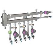 Коллектор с гидрострелкой Gidruss BMSS-60-4D 1A 00603 18 (коллекторы Гидрусс)