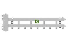 Коллектор с гидрострелкой Gidruss BM-100-5D 1B 01005 10 (коллекторы Гидрусс)