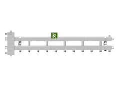 Коллектор с гидрострелкой Gidruss BM-100-6D 1B 01006 10 (коллекторы Гидрусс)