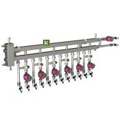 Коллектор с гидрострелкой Gidruss BM-100-7D 1B 01008 10 (коллекторы Гидрусс)