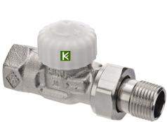 Термостатический клапан с предварительной настройкой Heimeier V-exact II, прямой (DN15, 1/2")