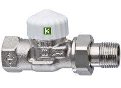 Термостатический клапан с предварительной настройкой Heimeier V-exact II, прямой (DN15, 1/2")