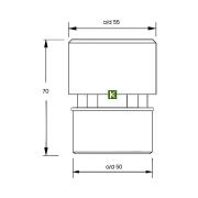 Клапан вентиляционный (аэратор) McAlpine MRAA4 для канализации
