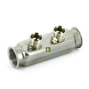 Коллектор Uni-Fitt (Юнифит) 430I4302 из нержавеющей стали 2 выхода