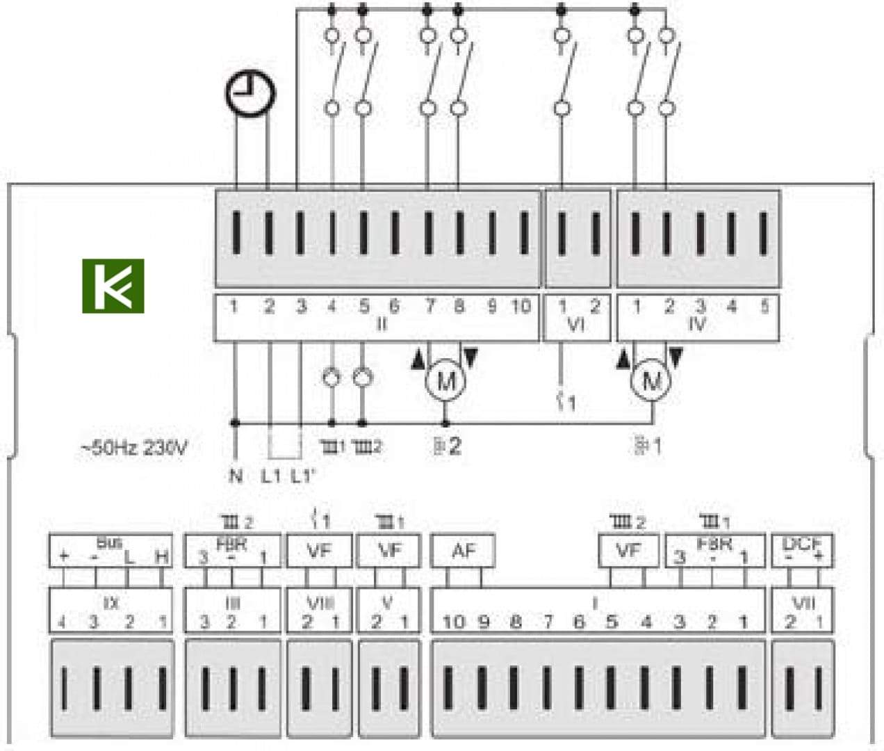 Коммутационный набор к контроллеру Kromschroder E8.0324 (автоматика Кромшредер)