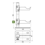 RIFAR Кронштейн напольный 700 мм ТВЕК 11.8 NEW