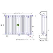 Радиатор КЗТО Гармония А25 2-500-5 нп (KZTO)