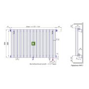 Радиатор КЗТО Гармония А40 1-500-20 нп прав (KZTO)