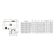 Кран с электроприводом Neptun PROFI 220В 100035665500 Нептун