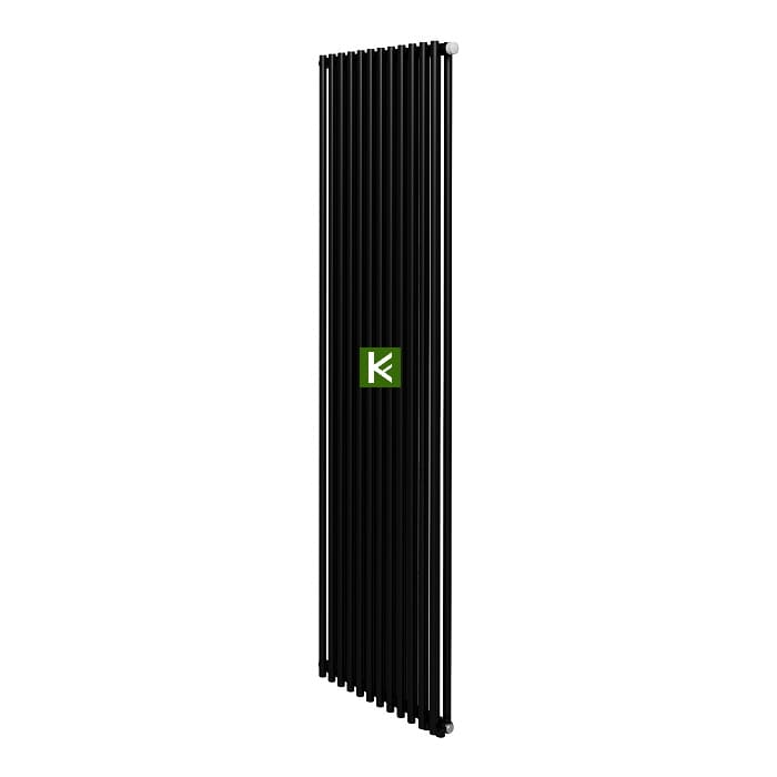Трубчатый радиатор Royal Thermo Shift R22 VC2180 - 12 секций, нижнее подключение (чёрный RAL 9005m)
