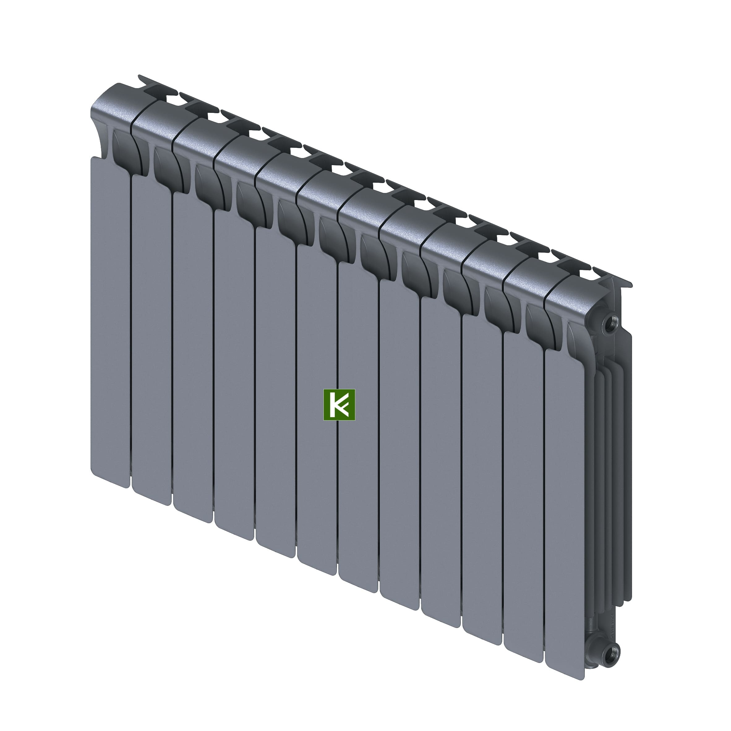 Радиатор RIFAR MONOLIT 500 Титан R-MN-500-12-TI Рифар Монолит