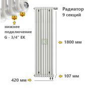 TUB 3180-09-DV1 Rifar Tubog Радиатор Рифар Тубог