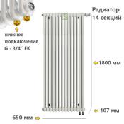 TUB 3180-14-DV1 Rifar Tubog Радиатор Рифар Тубог