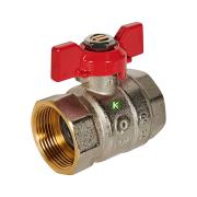 RBV-0003-2110232 ROMMER Кран шаровой, ВР/ВР, ручка бабочка 1 1/4"