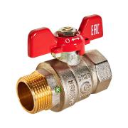 RBV-0004-2210220 ROMMER Кран шаровой, ВР/НР, ручка бабочка 3/4"