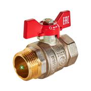 RBV-0004-2210225 ROMMER Кран шаровой, ВР/НР, ручка бабочка 1"