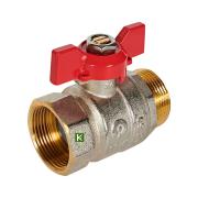 RBV-0004-2210232 ROMMER Кран шаровой, ВР/НР, ручка бабочка 1 1/4"