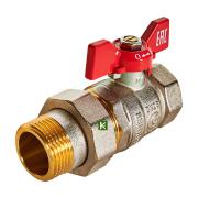 RBV-0005-2510225 ROMMER Кран шаровой с американкой, ВР/НР, ручка бабочка 1"