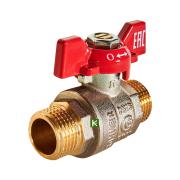 RBV-0007-2410215 ROMMER Кран шаровой, НР/НР, ручка бабочка 1/2"