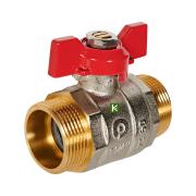 RBV-0007-2410232 ROMMER Кран шаровой, НР/НР, ручка бабочка 1 1/4"