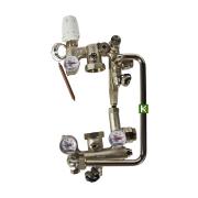 RDG-0120-008000 ROMMER Насосно-смесительный узел с термоголовкой, перепускным клапаном и байпасом, без насоса