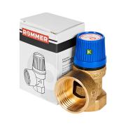 Предохранительный клапан Rommer для систем водоснабжения 6 бар 3/4"x1" (RVS-0003-006020)