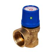 Предохранительный клапан Rommer для систем водоснабжения 8 бар 1/2"х3/4" (RVS-0003-008015)