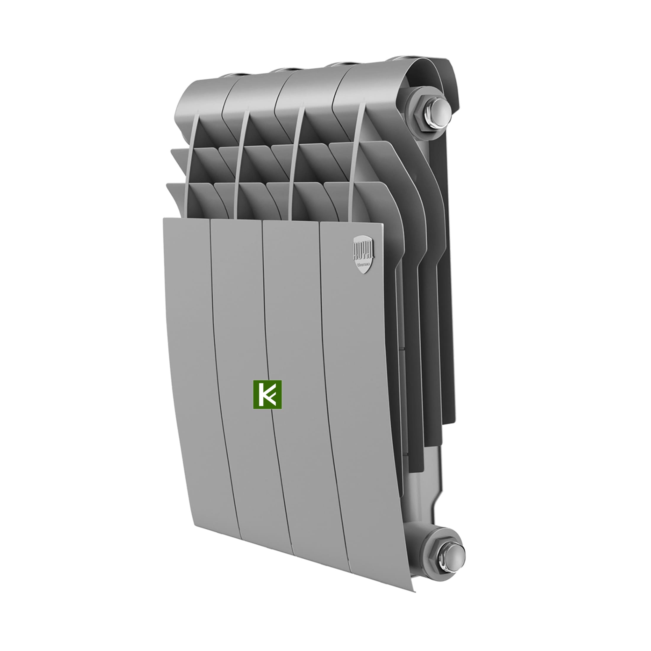 Биметаллический радиатор BiLiner 350 Silver Satin 4 секции (Роял термо)