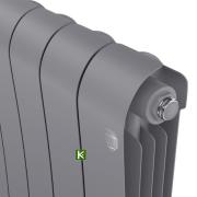 Радиатор Royal Thermo Infinity VR 500 Silver Satin 8 секций (Роял Термо)