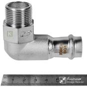 RSS-0010-001834 Rommer Угольник НР нержавейка пресс Роммер