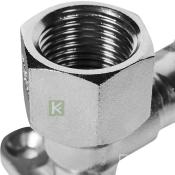 RSS-0011-001512 Rommer Угольник настенный (водорозетка) нержавейка пресс Роммер