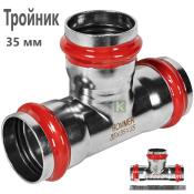 RSS-0013-000035 Rommer Тройник нержавейка пресс Роммер