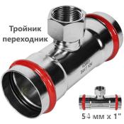 RSS-0015-000541 Rommer Тройник ВР нержавейка пресс Роммер