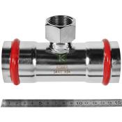 RSS-0015-000541 Rommer Тройник ВР нержавейка пресс Роммер