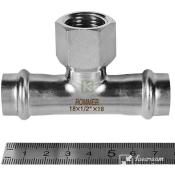 RSS-0015-001812 Rommer Тройник ВР нержавейка пресс Роммер