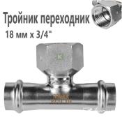 RSS-0015-001834 Rommer Тройник ВР нержавейка пресс Роммер