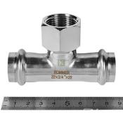 RSS-0015-002234 Rommer Тройник ВР нержавейка пресс Роммер