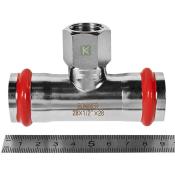 RSS-0015-002812 Rommer Тройник ВР нержавейка пресс Роммер