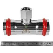 RSS-0015-003512 Rommer Тройник ВР нержавейка пресс Роммер