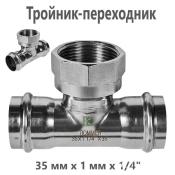 RSS-0015-035114 Rommer Тройник ВР нержавейка пресс Роммер