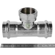 RSS-0015-042114 Rommer Тройник ВР нержавейка пресс Роммер